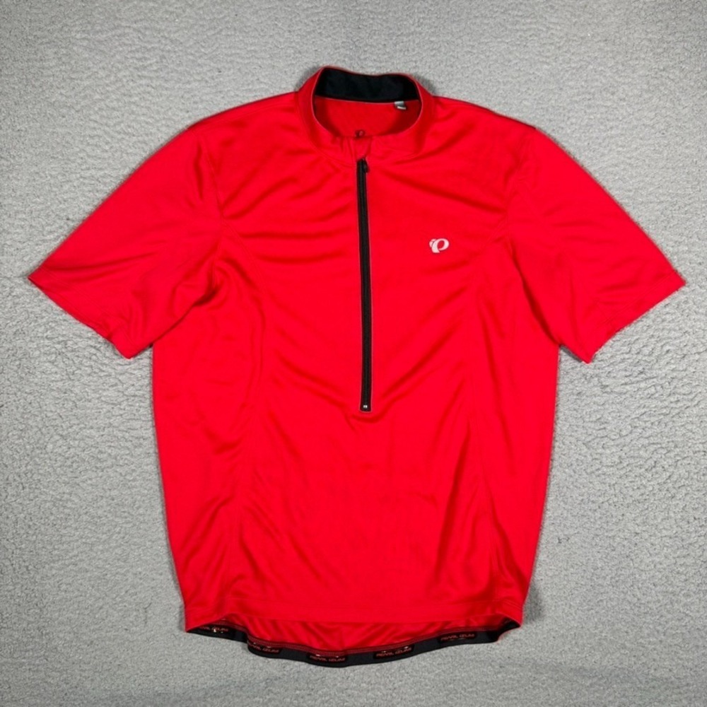 Pearl Izumi Cycling Jersey Mens Small Red Select Series 1/2 Zip Racing Bike Logo